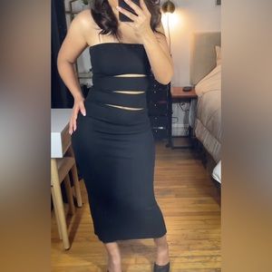 Zara Cut Out Maxi Dress